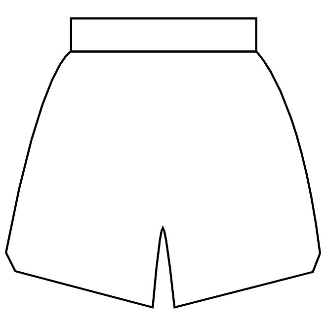 Basketball shorts vector.