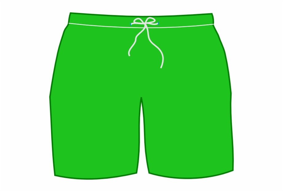 Green shorts clipart.