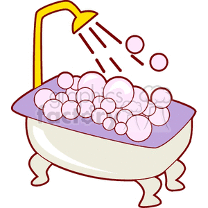 Bubble bath clipart
