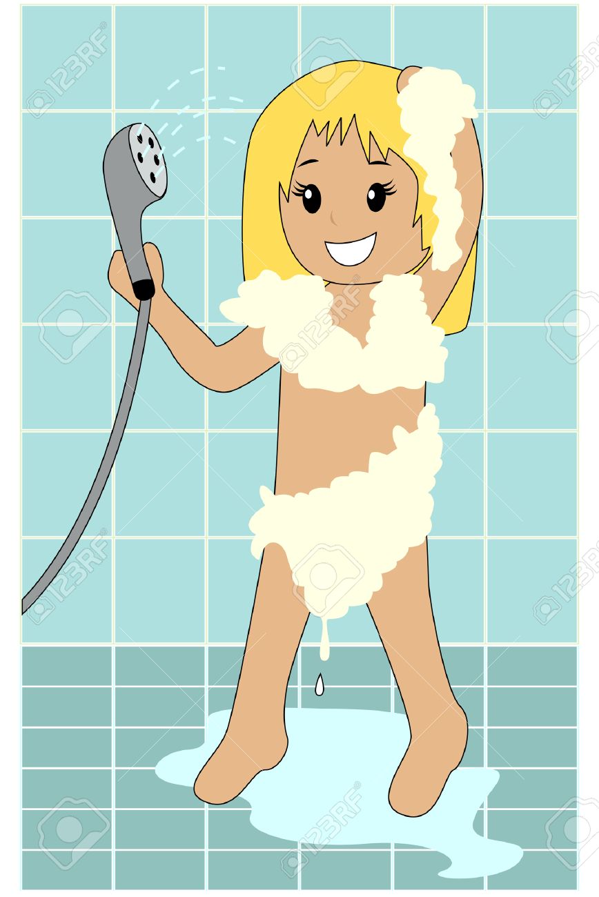 Shower clipart woman.