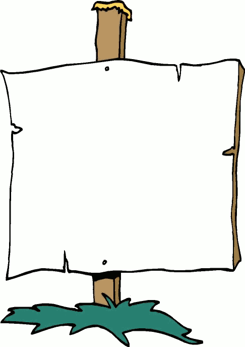 sign clipart blank