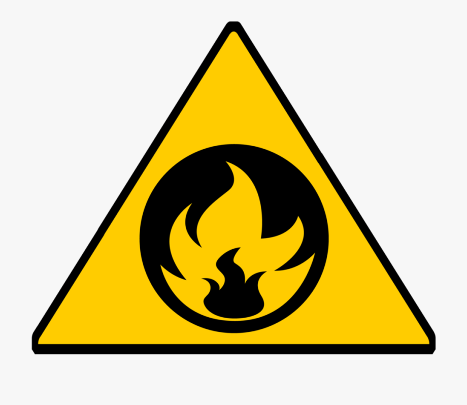 Fire warning signs.