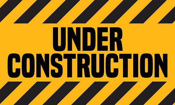 Under construction signs.