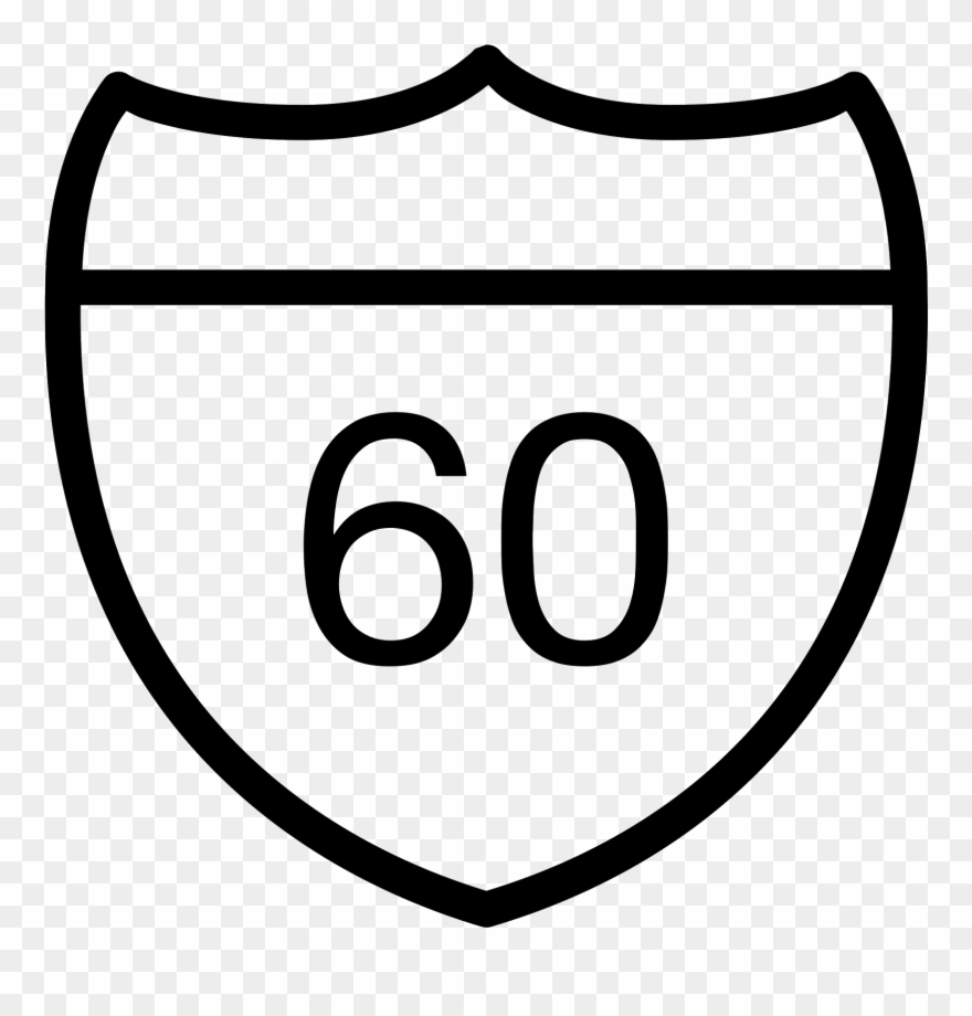 Highway sign icon.