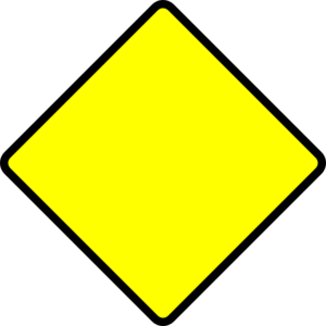 Blank road sign.