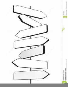 sign clipart signpost