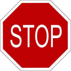 Stop sign clip.