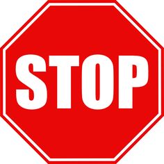 Stop sign clipart.