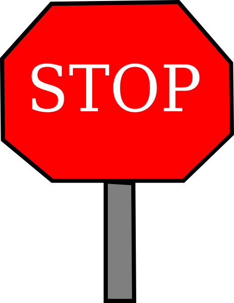 Stop sign clipart vector graphics stop clip art