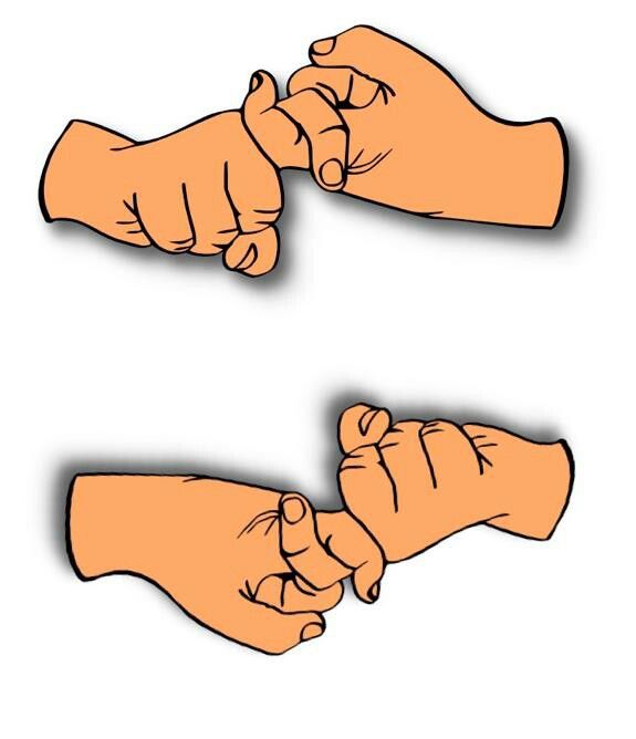 Friend sign language.
