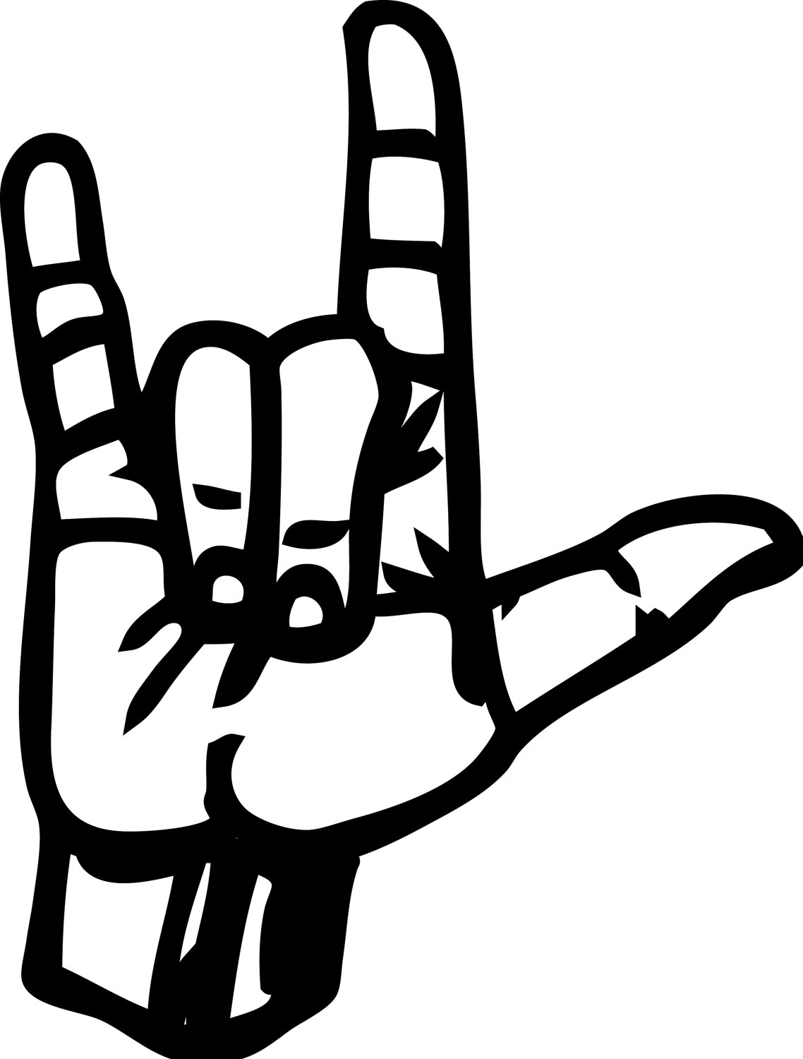 I Love You Sign Language Clipart