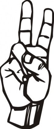 Sign language clip art