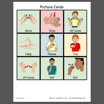 Preschool basic Picture Cards