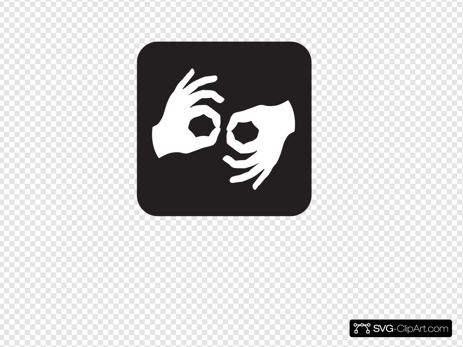 Sign Language Interpretation Black Clip art, Icon and SVG