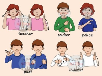sign language clipart teacher
