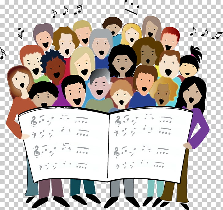Choir singing song.