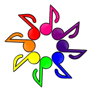 singing clipart colorful