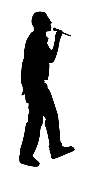Free Male Singing Silhouette, Download Free Clip Art, Free