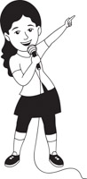 Free Black and White Music Outline Clipart