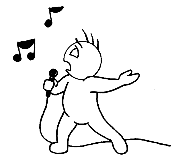 Free Singing Clipart Black And White, Download Free Clip Art