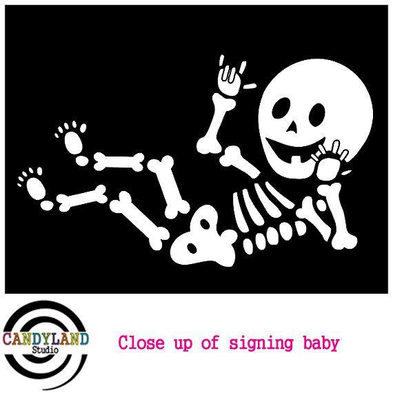 Baby skeleton clipart.