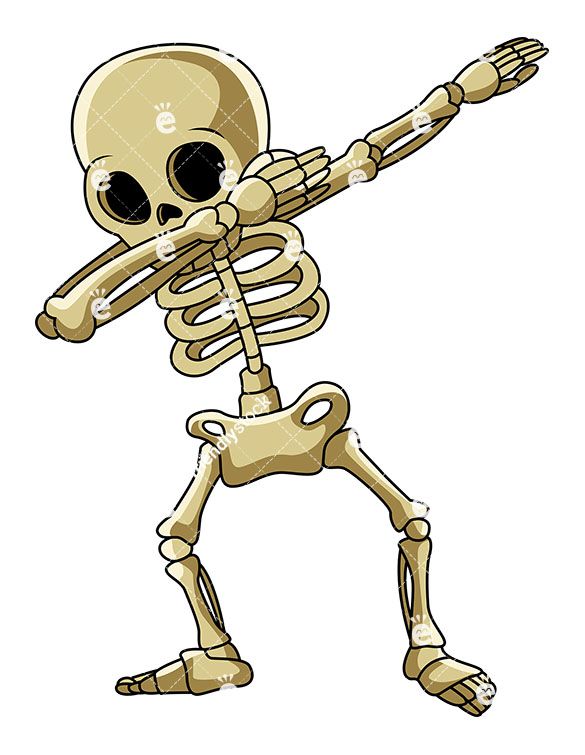A Dabbing Skeleton