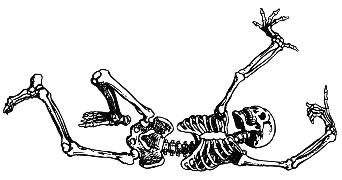 skeleton clipart dancing