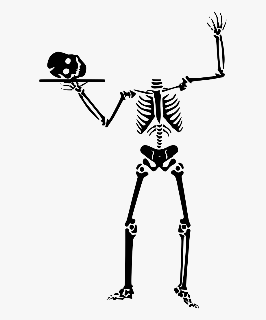 skeleton clipart spooky