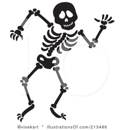 skeleton clipart spooky