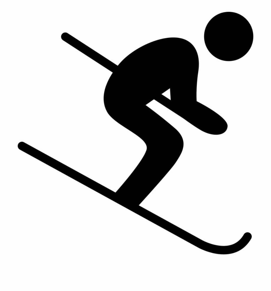 Skiing clipart pole.