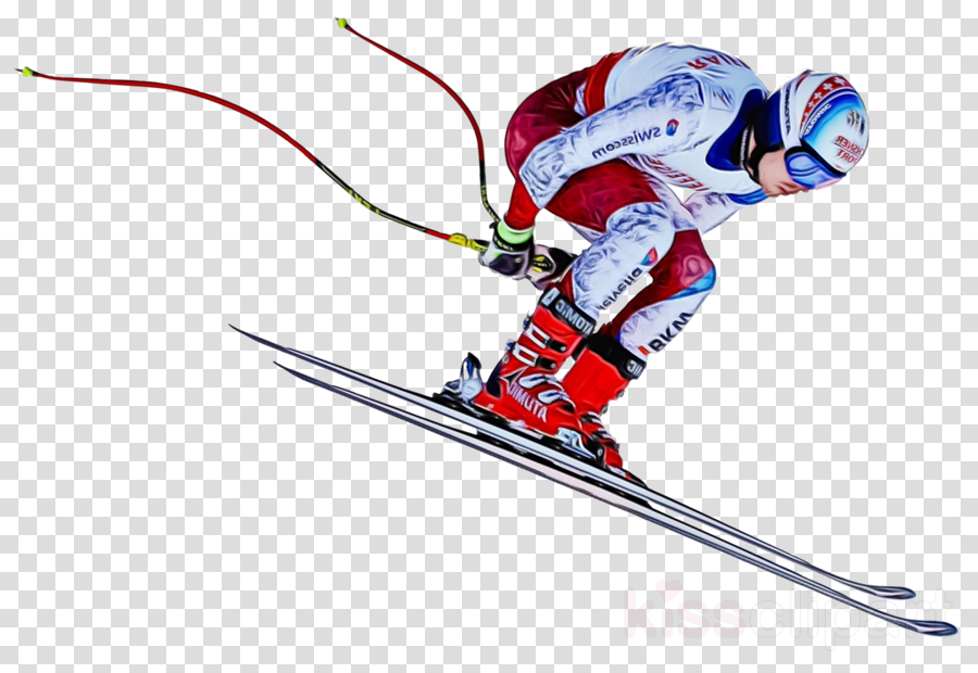 Alpine skiing skiing skier winter sport ski clipart