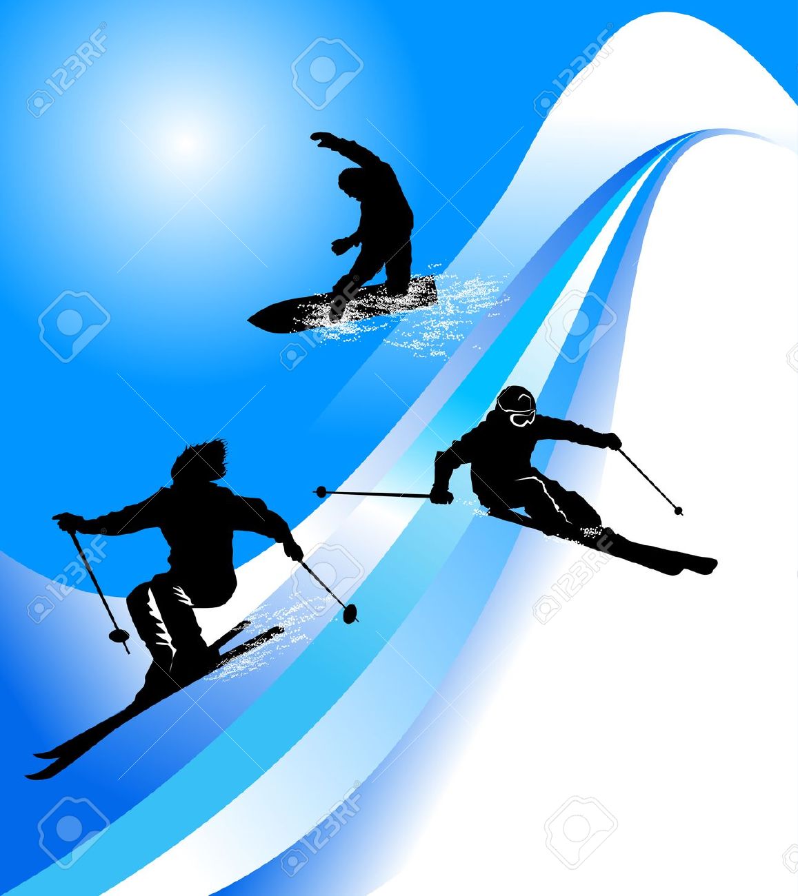 Free ski slope.