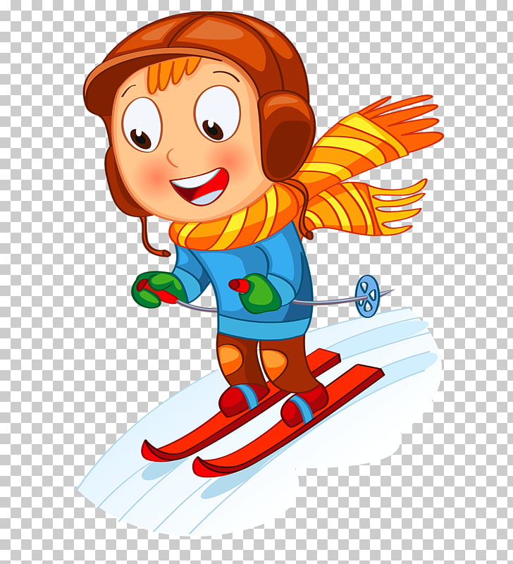 Skiing, Ski boy PNG clipart
