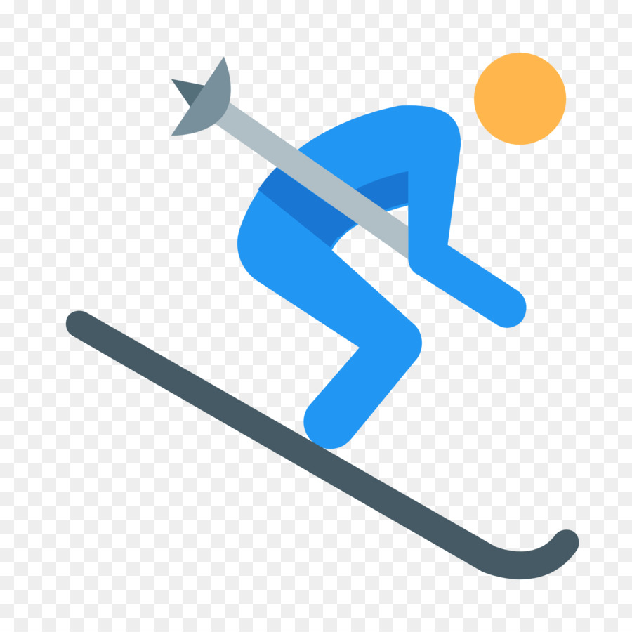 Cartoon skier with no background clipart Alpine skiing Clip