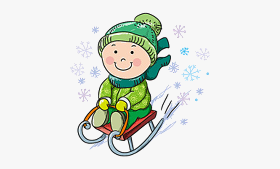 Kids Skiing Clipart