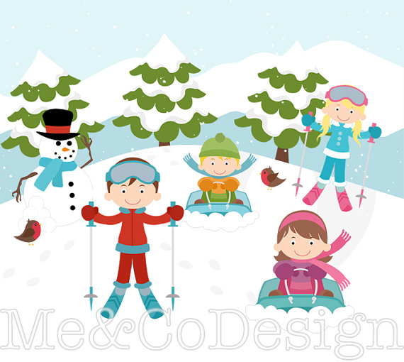 99 skiing clipart.