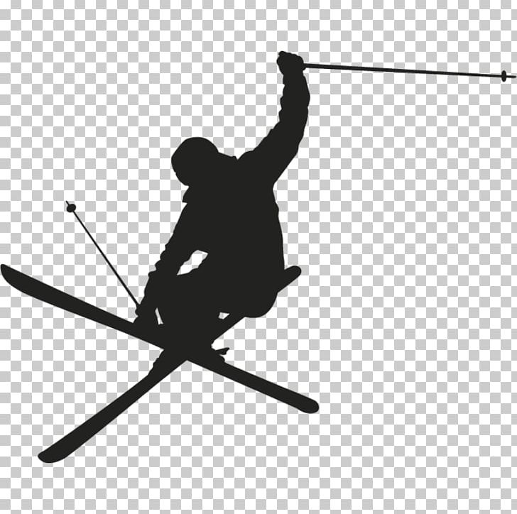 Skiing Silhouette Wall Decal PNG, Clipart, Alpine Skiing