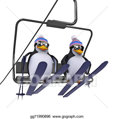 Stock illustration penguins.