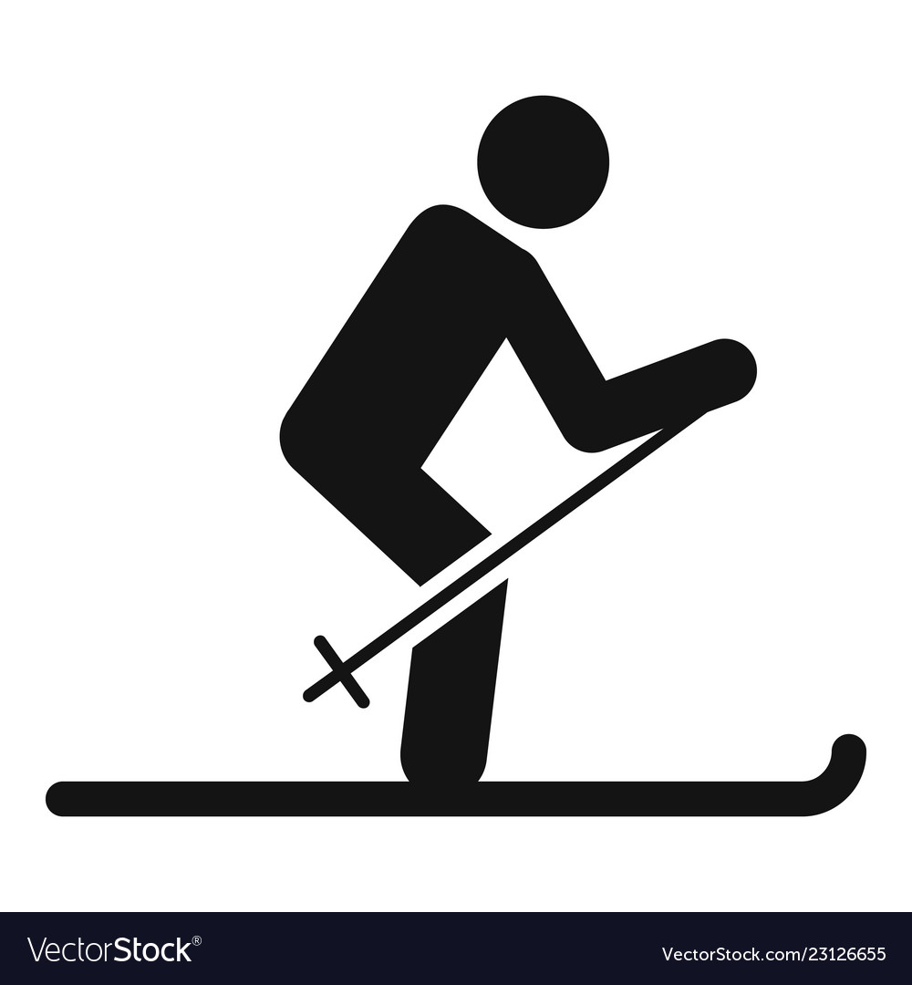 Man ski icon.