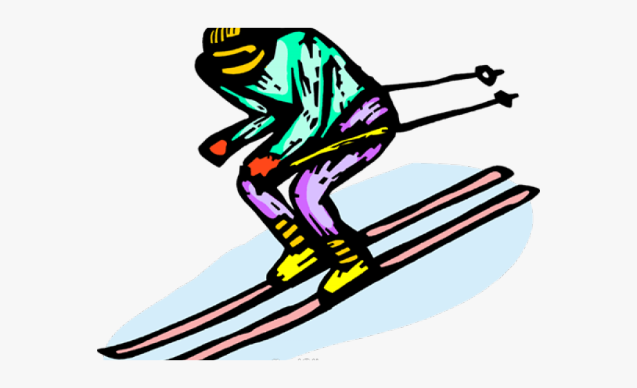 Skiing clipart transparent.