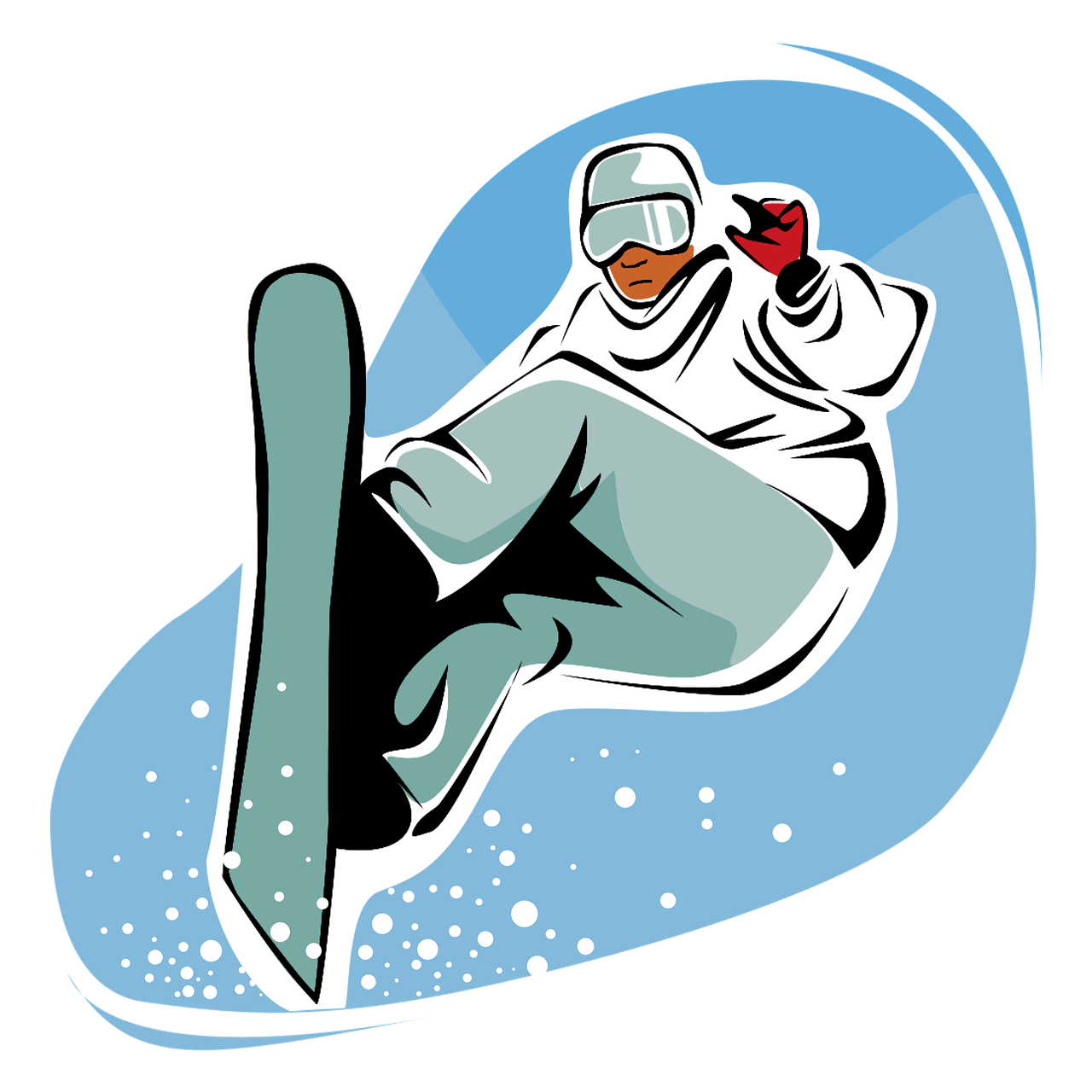 Skiing clipart snowboarding.