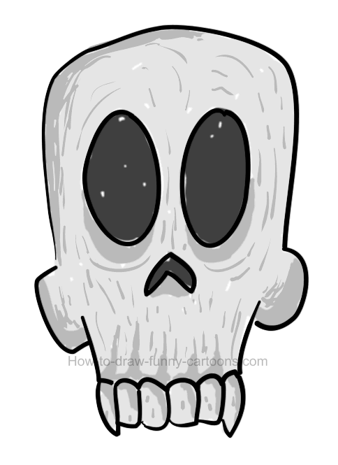 How draw skull.