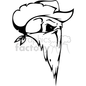 Cowboy skull clipart