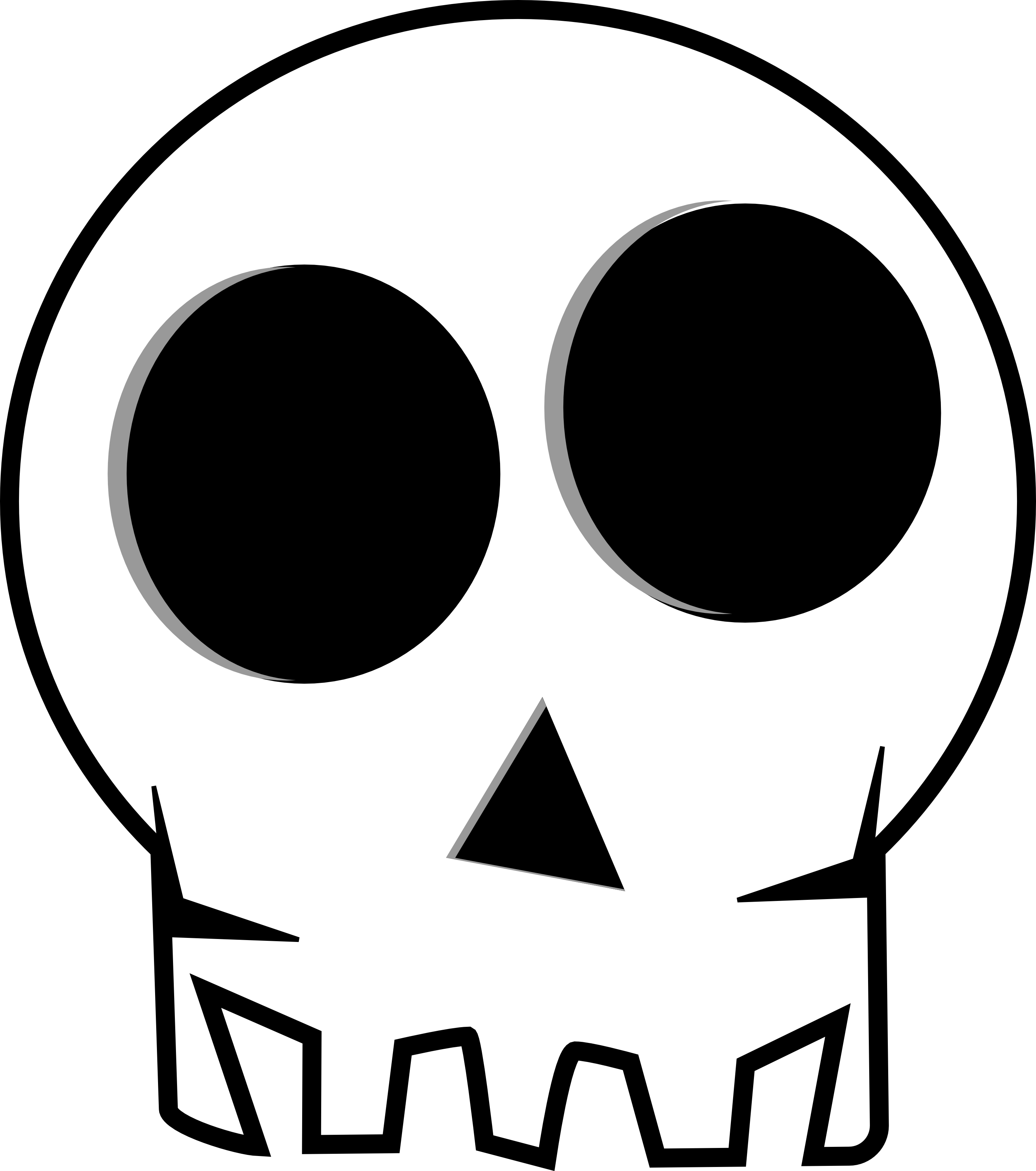 Halloween skull clipart.