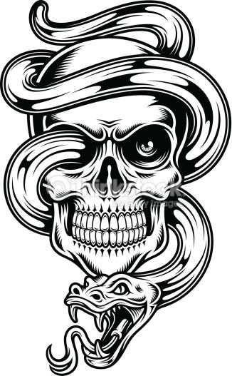 Skull silhouette clip art