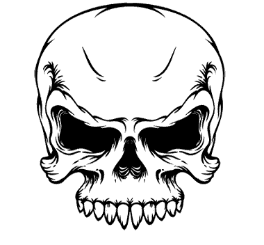 skull clipart vector