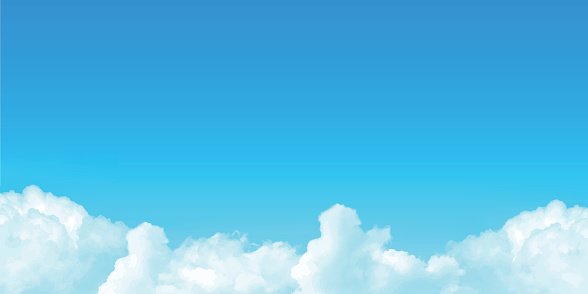 Sky clouds landscape background Clipart Image