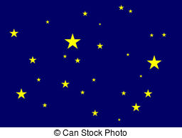 Stars in the sky Illustrations and Clipart