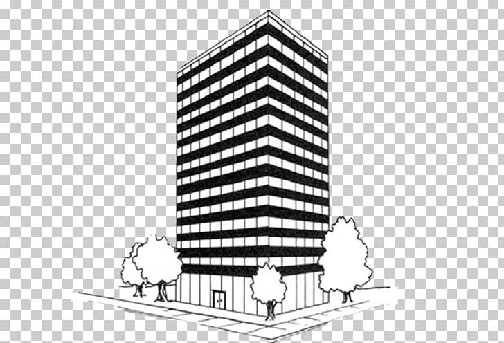 Drawing skyscraper building.