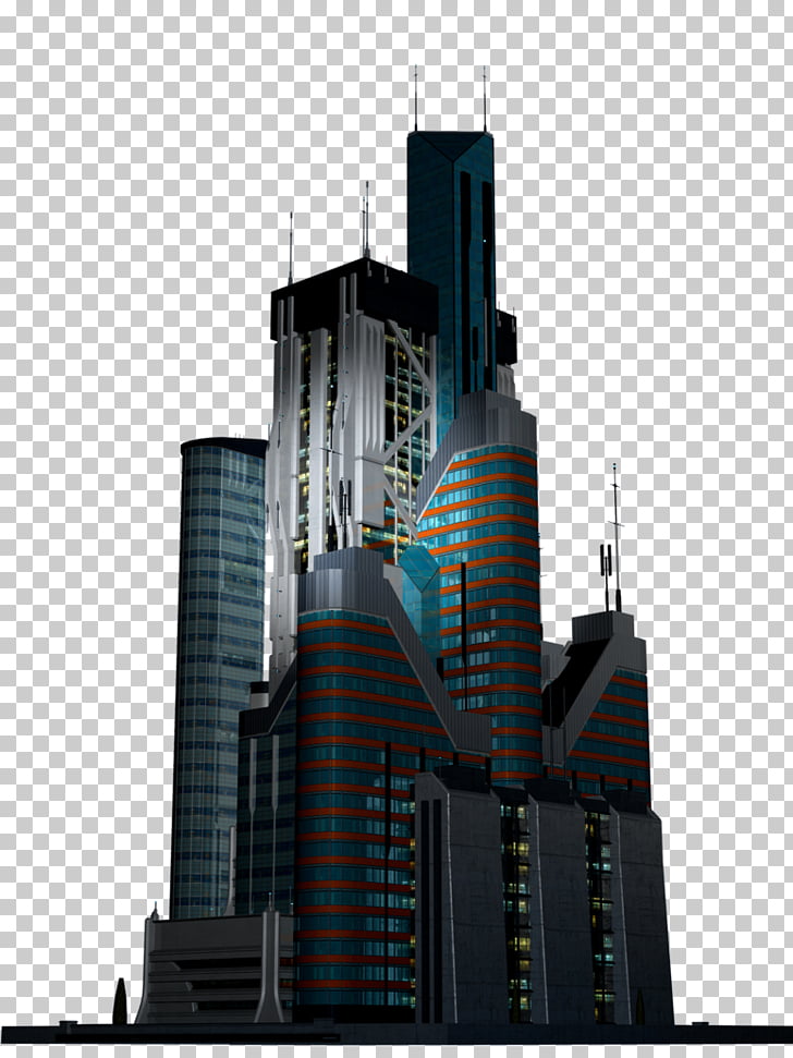 Skyscraper architecture art.